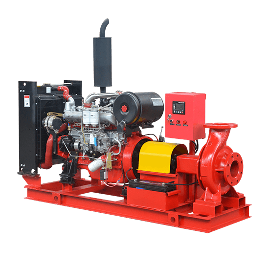Diesel engine fire pump