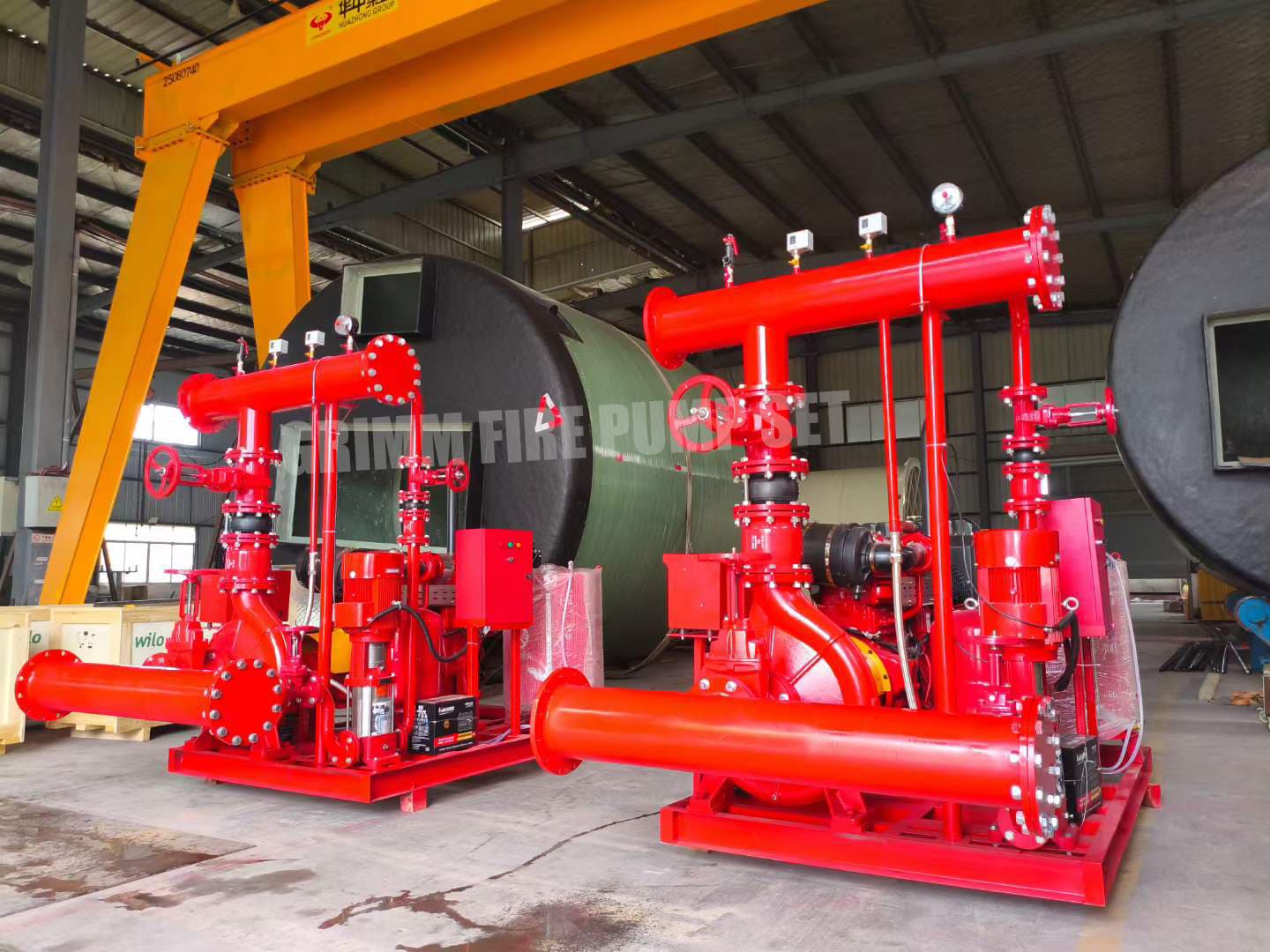 1000 GPM @ 7 Bar Diesel Engine Fire Pump with Jockey Pump | 2 Sets Ready for Argentina Delivery